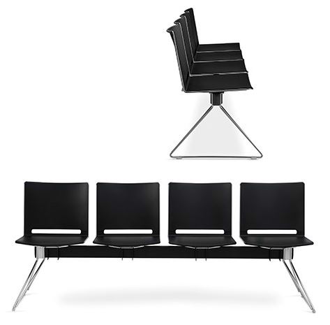 Cadeiras Recepção 3 Lugares Viga Filó (Cadeiras de Escritório)