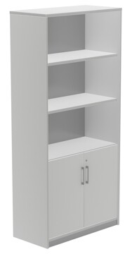 Armários Escritório 900x450x1950mm C/portas e Prateleiras Cinza Armários Escritório 900x450x1950mm C/portas e Prateleiras Cinza