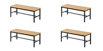 Pack 4 Banco Corrido 1200x400x450mm 620 ( Balneário )