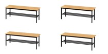 Pack 4 Bancos Corridos 1200x400x450mm 622 ( Balneário )