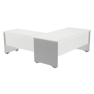 Alonga Secretária Roca 1000x600x720mm Cinza Branco