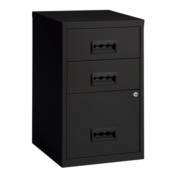 Bloco de Gavetas 400X400X660mm - 3 Gavetas Preto Bloco de Gavetas 400X400X660mm - 3 Gavetas Preto