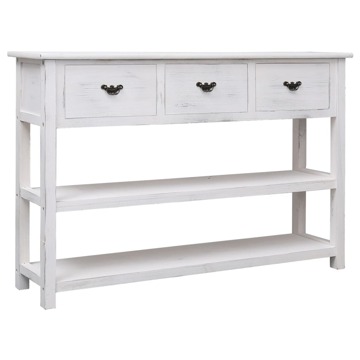 Aparador Estilo Antigo 115x30x76 cm Madeira Branco