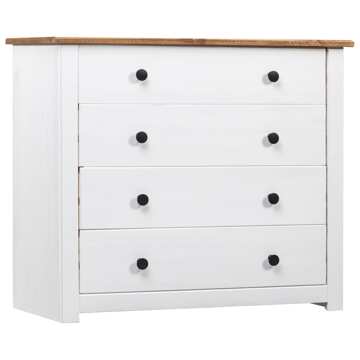 Móvel Lateral 80x40x73 cm Pinho Panama Branco