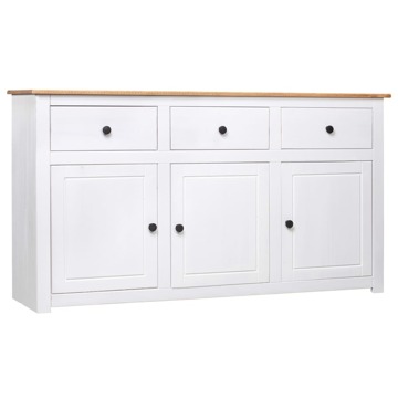 Aparador 135x40x80 cm Pinho Maciço Panama Branco
