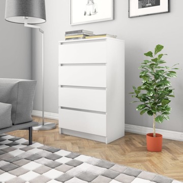 Aparador 70x40x97 cm Contraplacado Branco