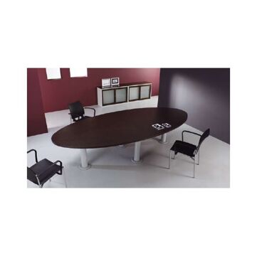 Mesa de Reunião 4600x1800x750mm Elipse ERGOMR1BR Mesa de Reunião 4600x1800x750mm Elipse ERGOMR1BR