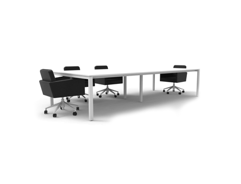Mesa de Reunião 2745x1200x750mm JEPA40 Pé Aberto Mesa de Reunião 2745x1200x750mm JEPA40 Pé Aberto