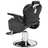 Cadeira de Barbeiro 72x68x98 Cm Couro Artificial Preto