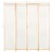 Divisória de Quarto Com 4 Painéis 160x170x4 Cm Tecido Cor Creme