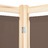 Divisória de Quarto Com 3 Painéis 120x170x4 Cm Tecido Castanho
