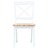 Cadeiras de Jantar 4 Pcs Seringueira Maciça Branco e Castanho