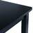 Mesa de Jantar 114x71x75cm Madeira de Seringueira Maciça Preto