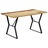 Mesa de Jantar 140x80x76 Cm Madeira Recuperada Maciça
