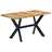 Mesa de Jantar 140x70x75 Cm Madeira de Mangueira Maciça Áspera