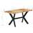 Mesa de Jantar 140x70x75 Cm Madeira de Mangueira Maciça Áspera