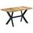 Mesa de Jantar 140x70x75 Cm Madeira de Mangueira Maciça Áspera