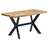 Mesa de Jantar 140x70x75 Cm Madeira de Mangueira Maciça Áspera