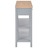 Aparador 110x35x80 Cm Mdf Cinzento