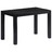 Mesa de Jantar 118x60x76 Cm Madeira de Mangueira Maciça Preto
