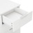 Aparador em Contraplacado 71x35x76 Cm Branco Brilhante