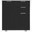 Aparador em Contraplacado 71x35x76 Cm Preto Brilhante