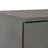 Aparador em Contraplacado 71x35x76 Cm Cinzento Brilhante