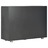 Aparador 107x35x76 Cm Preto Brilhante