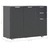 Aparador 107x35x76 Cm Preto Brilhante