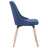 Cadeiras de Jantar 2 Pcs Tecido Azul
