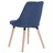 Cadeiras de Jantar 2 Pcs Tecido Azul