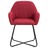 Cadeiras de Jantar 2 Pcs Tecido Vermelho Tinto