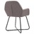 Cadeiras de Jantar 2 Pcs Tecido Cinzento-acastanhado