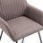 Cadeiras de Jantar 2 Pcs Tecido Cinzento-acastanhado