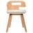 Cadeiras Jantar 2 Pcs Madeira Curvada e Couro Artificial Creme