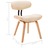 Cadeiras Jantar 2 Pcs Madeira Curvada e Couro Artificial Creme