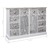 Aparador Com 10 Gavetas 113x30x79 Cm Madeira Cinzento