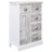 Aparador Com 10 Gavetas 113x30x79 Cm Madeira Cinzento