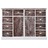 Aparador Com 10 Gavetas 113x30x79 Cm Madeira Castanho
