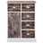 Aparador Com 10 Gavetas 113x30x79 Cm Madeira Castanho