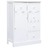Aparador Com 10 Gavetas 113x30x79 Cm Madeira Branco