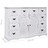 Aparador Com 10 Gavetas 113x30x79 Cm Madeira Branco