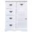 Aparador Com 10 Gavetas 113x30x79 Cm Madeira Branco