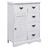 Aparador Com 10 Gavetas 113x30x79 Cm Madeira Branco