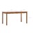 Conjunto 7 Pcs de Jantar em Madeira de Pinho Castanho Mel