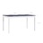 Mesa de Jantar 140x70x73 Cm Madeira de Pinho Branco e Cinzento