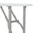 Conjunto 3 Pcs Jantar Dobrável Com Prateleira Mdf e Aço Branco