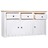 Aparador 135x40x80 Cm Pinho Maciço Panama Branco
