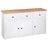 Aparador 135x40x80 Cm Pinho Maciço Panama Branco