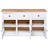 Aparador 135x40x80 Cm Pinho Maciço Panama Branco